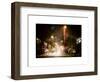 Street Scenes and Urban Night Landscape in Winter under the Snow-Philippe Hugonnard-Framed Art Print