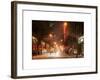 Street Scenes and Urban Night Landscape in Winter under the Snow-Philippe Hugonnard-Framed Art Print