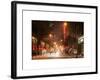 Street Scenes and Urban Night Landscape in Winter under the Snow-Philippe Hugonnard-Framed Art Print