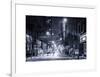 Street Scenes and Urban Night Landscape in Winter under the Snow-Philippe Hugonnard-Framed Art Print