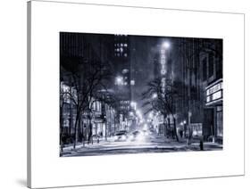Street Scenes and Urban Night Landscape in Winter under the Snow-Philippe Hugonnard-Stretched Canvas