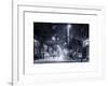 Street Scenes and Urban Night Landscape in Winter under the Snow-Philippe Hugonnard-Framed Art Print