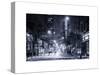 Street Scenes and Urban Night Landscape in Winter under the Snow-Philippe Hugonnard-Stretched Canvas