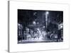 Street Scenes and Urban Night Landscape in Winter under the Snow-Philippe Hugonnard-Stretched Canvas