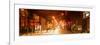 Street Scenes and Urban Night Panoramic Landscape in Winter under the Snow-Philippe Hugonnard-Framed Photographic Print