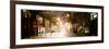 Street Scenes and Urban Night Panoramic Landscape in Winter under the Snow-Philippe Hugonnard-Framed Photographic Print