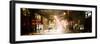 Street Scenes and Urban Night Panoramic Landscape in Winter under the Snow-Philippe Hugonnard-Framed Photographic Print