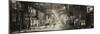 Street Scenes and Urban Night Panoramic Landscape in Winter under the Snow-Philippe Hugonnard-Mounted Photographic Print