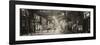 Street Scenes and Urban Night Panoramic Landscape in Winter under the Snow-Philippe Hugonnard-Framed Photographic Print