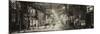 Street Scenes and Urban Night Panoramic Landscape in Winter under the Snow-Philippe Hugonnard-Mounted Photographic Print