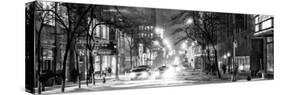 Street Scenes and Urban Night Panoramic Landscape in Winter under the Snow-Philippe Hugonnard-Stretched Canvas