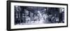 Street Scenes and Urban Night Panoramic Landscape in Winter under the Snow-Philippe Hugonnard-Framed Photographic Print