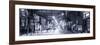 Street Scenes and Urban Night Panoramic Landscape in Winter under the Snow-Philippe Hugonnard-Framed Photographic Print