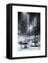 Street Scenes by Night in Winter under the Snow-Philippe Hugonnard-Framed Stretched Canvas