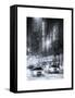 Street Scenes by Night in Winter under the Snow-Philippe Hugonnard-Framed Stretched Canvas