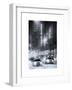 Street Scenes by Night in Winter under the Snow-Philippe Hugonnard-Framed Art Print