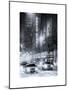 Street Scenes by Night in Winter under the Snow-Philippe Hugonnard-Mounted Art Print