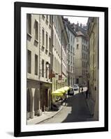 Street Scenes from Geneva Old Town, Geneva, Switzerland, Europe-Matthew Frost-Framed Photographic Print