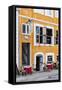 Street Scenes from Nyhavn, Copenhagen, Sjaelland, Denmark-Fredrik Norrsell-Framed Stretched Canvas