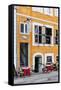 Street Scenes from Nyhavn, Copenhagen, Sjaelland, Denmark-Fredrik Norrsell-Framed Stretched Canvas