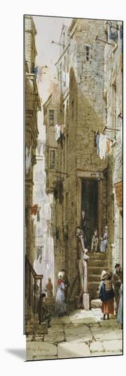 Street Scenes in Edinburgh-Louise J. Rayner-Mounted Giclee Print