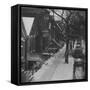 Street Scenes in the Slum Area of Chicago, Showing Tenement Houses and Dilapidated Buildings-null-Framed Stretched Canvas