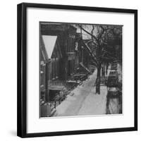 Street Scenes in the Slum Area of Chicago, Showing Tenement Houses and Dilapidated Buildings-null-Framed Photographic Print