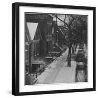 Street Scenes in the Slum Area of Chicago, Showing Tenement Houses and Dilapidated Buildings-null-Framed Photographic Print