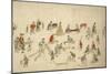 Street Scenes in Times of Peace (Taiping Fenghui Tu), Yuan Dynasty (1279-1368), 14th Century-Zhu Yu-Mounted Giclee Print