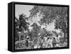 Street Scrap in Grants Town, Nassau, W.I.-null-Framed Stretched Canvas