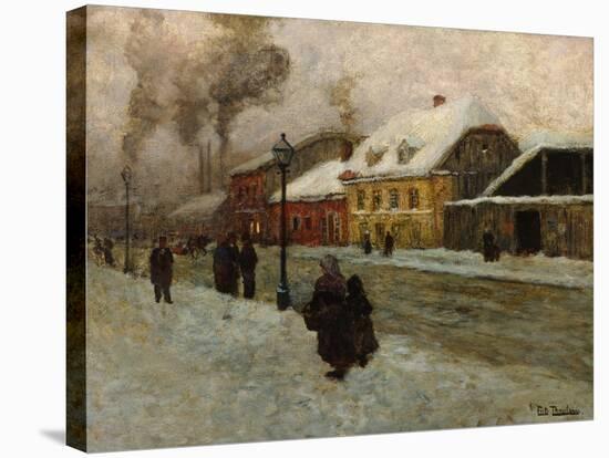 Street Section from Groenland (Oslo), 1906-Fritz Thaulow-Stretched Canvas