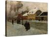 Street Section from Groenland (Oslo), 1906-Fritz Thaulow-Stretched Canvas