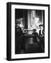 Street Sellers of Roasted Chestnuts, Paris, 1931-Ernest Flammarion-Framed Giclee Print