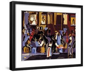 Street Shadows, 1959-Jacob Lawrence-Framed Giclee Print