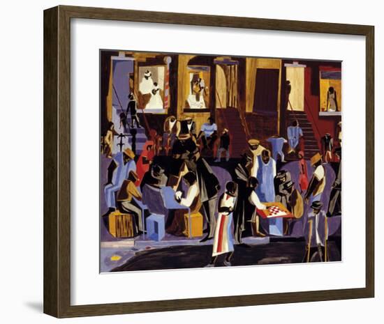 Street Shadows, 1959-Jacob Lawrence-Framed Giclee Print