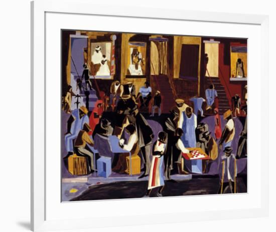 Street Shadows, 1959-Jacob Lawrence-Framed Giclee Print