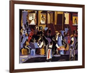 Street Shadows, 1959-Jacob Lawrence-Framed Giclee Print