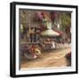 Street Side Cafe-null-Framed Art Print