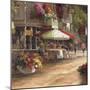 Street Side Cafe-null-Mounted Art Print