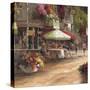 Street Side Cafe-null-Stretched Canvas