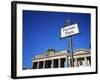 Street Sign and Brandenburg Gate, Berlin, Germany-Hans Peter Merten-Framed Photographic Print