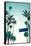 Street Sign and Palms-Lantern Press-Framed Stretched Canvas