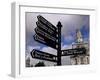 Street Sign, City of Cardiff, Glamorgan, Wales, United Kingdom-Duncan Maxwell-Framed Photographic Print