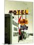 Street Sign for Hotel and Motel in America-Salvatore Elia-Mounted Photographic Print