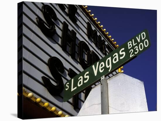 Street Sign for Las Vegas Boulevard, Las Vegas, Nevada-Corey Wise-Stretched Canvas