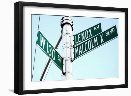 Street Sign in Harlem, New York City-Sabine Jacobs-Framed Photographic Print