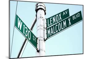 Street Sign in Harlem, New York City-Sabine Jacobs-Mounted Photographic Print