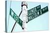 Street Sign in Harlem, New York City-Sabine Jacobs-Stretched Canvas