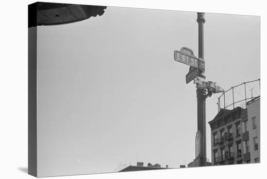 Street sign on the corner of 61st Street and 1st Avenue, New York City, 1938-Walker Evans-Stretched Canvas