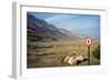 Street Sign on the Shore of the Dead Sea, Israel-null-Framed Photo